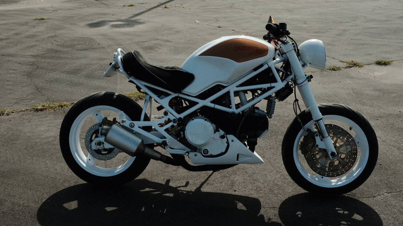 2001 Ducati Monster Custom Motorcycle White