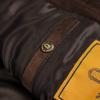 Terracotta Brown Suede Jacket | Shangri-La Heritage